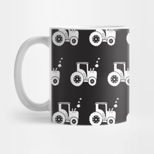 Tractors Monochrome Mug